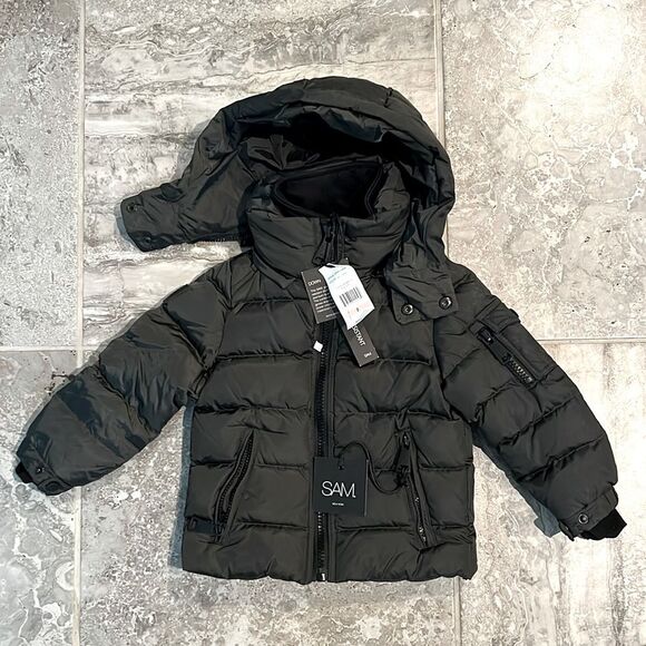 SAM. Unisex Matte Glacier Puffer Coat Little Kid, NWT, Size 2 - Picture 6 of 7